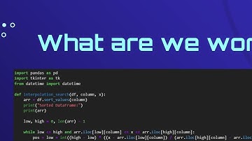 TUGAS PROJECT ALGORITMA INTERPOLATION SEARCH MATA KULIAH ALGORITMA DAN PEMROGRAMAN DASAR