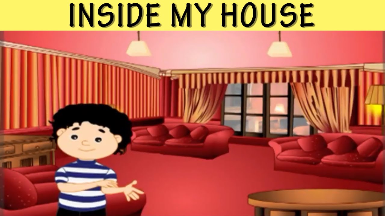 మా ఇల్లు | My Home For Kids|Parts Of House For Kindergarden |Rooms In ...