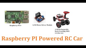 How I controlled RC 4x4 Rock crawler with Raspberry PI & L298 Motor Driver - Raspberry PI Video 4