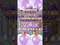 Joyeux Anniversaire Zakia Joyeux 