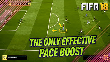 THE ONLY EFFECTIVE & WORKING PACE BOOST TECHNIQUE in FIFA 18 ULTIMATE TEAM! SPEED BOOST TUTORIAL