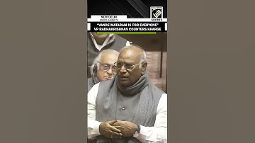 Viral video: When VP Radhakrishnan countered Mallikarjun Kharge on Vande Mataram in Rajya Sabha
