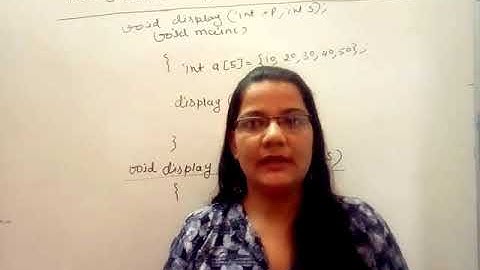 Passing  Array to a function through Pointer in C in Hindi Lec-48|C Programming Tutorial Hindi