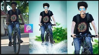 Water splash effect || Picsart best photo editing tutorial ||Face brighten+Hair Straight Edit screenshot 3