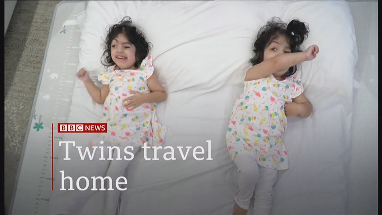 Safa and Marwa Bibi conjoined twins (separated) return home (UK) - BBC News - 20th October 2020