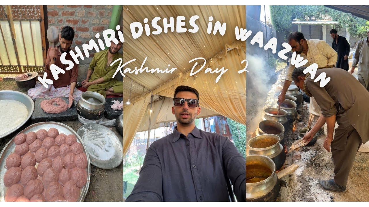 Kashmiri Dishes In Wazwaan | Food Rituals In Kashmir | Dal Lake Visit & Kashmir Day 2  #kashmir