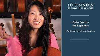 Cello Posture for beginners explained with cellist Sydney Lee @JohnsonString