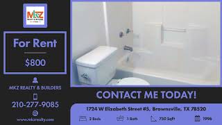 Active in 1724 W Elizabeth Street #5, Brownsville, TX 78520 Contact me for a showing!