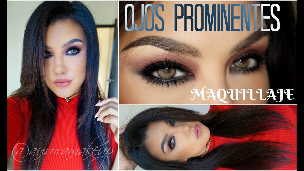 OJOS PROMINENTES maquillaje ahumado/ PROMINENT eyes makeup tutorial | auroramakeup