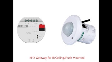 Knx IR Gateway,Ceiling/Flushed IR Emitter/Learaner Smart Home System IR Remote control AC TV Fan DVD