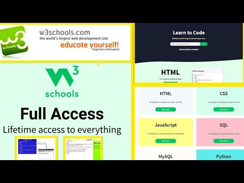 W3SCHOOLS : Free Web development portal(Python,Java,C.. etc)|Available in Multiple coding languages.