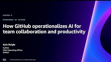 AWS re:Invent 2023 - How GitHub operationalizes AI for team collaboration and productivity (AIM203)