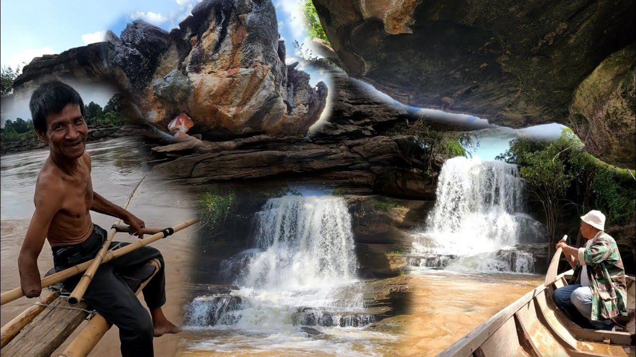 ລ່ອງເຮືອເບິ່ງທີ່ພັກພໍ່ໃຫຍ່ໝອນມະນຸດຖ້ຳ//ล่องเรือดูทื่พักพ่อใหญ่หมอนมนุษย์ถ้ำ Dong Una