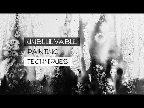 Unbelievably Simple Trick To Create This Gorgeous Pattern  Abstract Acrylic Painting Process