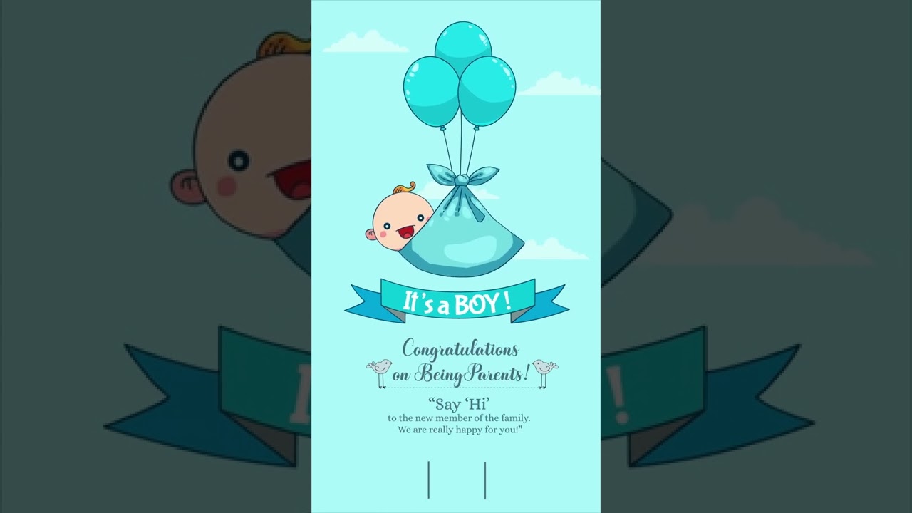 Congratulations for a boy child.