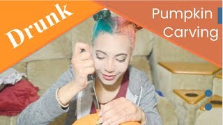 Kia vs. Drunk: Pumpkin carving | ItsTotallyKia