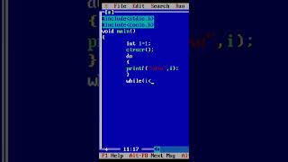 How to print 1 to 10 using do while loop in C language #shortsfeed #shortvideo #shorts
