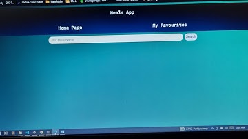 Meal App Using HTML,CSS and Vanilla Javascript CN