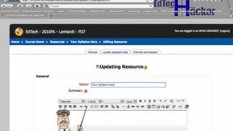 Getting Started with Moodle