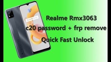 Realme rmx3063 c20 Password And Frp Remove by Umt