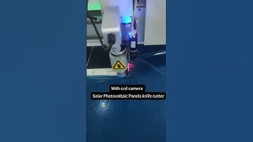 Cnc flatbed knife cutting machine with ccd camera, solar penal cnc knife cutting machine