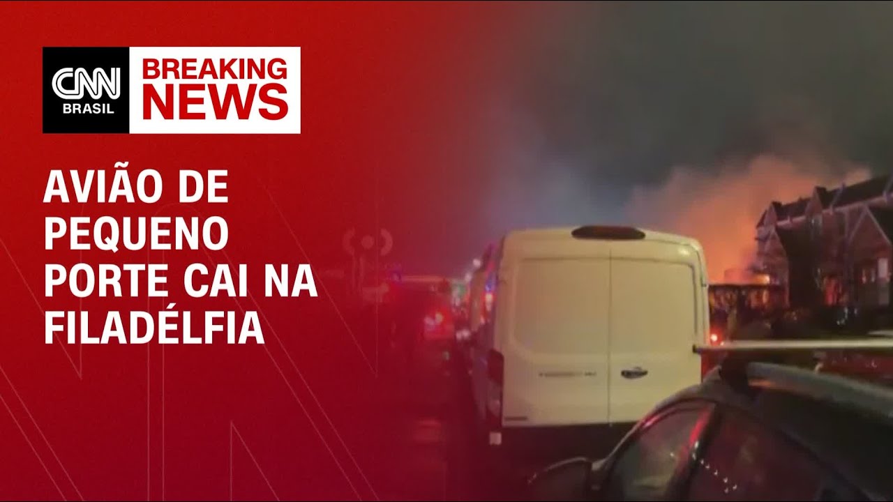 Avião de pequeno porte cai na Filadélfia | CNN PRIME TIME - YouTube