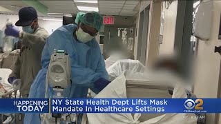 New York ends mask mandate at hospitals