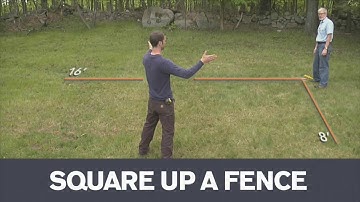 How To Measure a Square Fence Corner