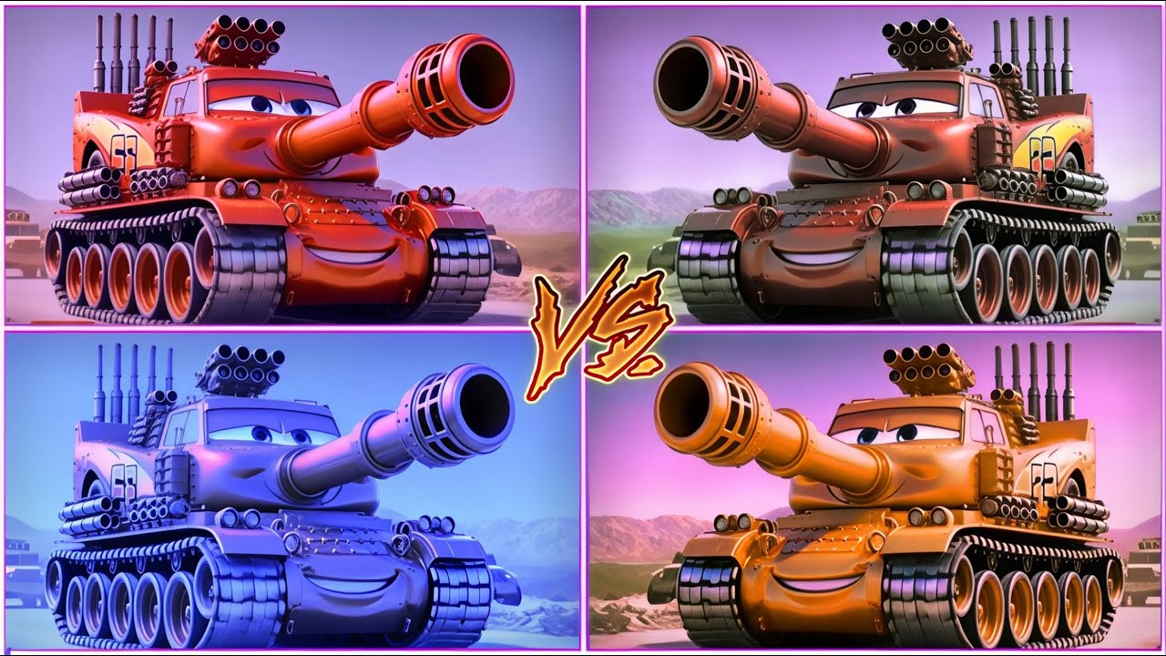 MCqueen Tank Monster цветная битва 🎶 Плитка хоп EDM Rush 🎶