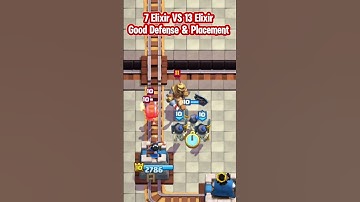 7 vs 13 Elixir, Nice Defense & Placement - Clash Royale #clashroyale #clashroyalememes #supercell