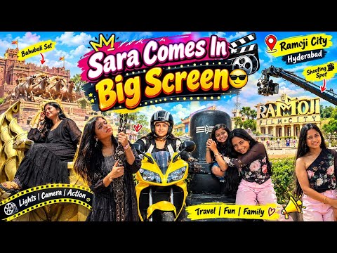 Sara First On Big ScreeN Presence🎥Shooting On Ramoji Film City⁉️Roma Recreating Epic Train Scenes‼️