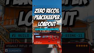 ZERO RECOIL *PEACEKEEPER MK1* LOADOUT WITH PRESTIGE ATTACHMENT!#BO7 #WARZONE #LOADOUT #ZERORECOIL