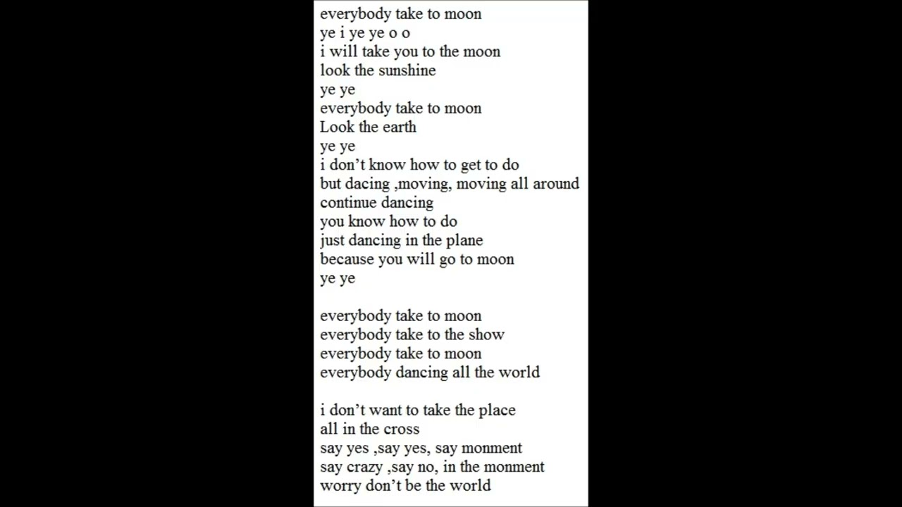 原創音樂122 everybody take to the moom 5