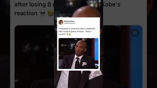 Kobe’s reaction to the Lakers celebrating