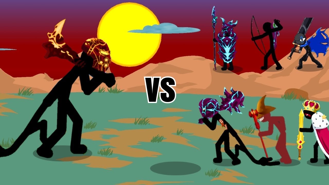 Kin Stik Giant leader Vs All Vamp Skins Army + King - Stick war legacy - YouTube