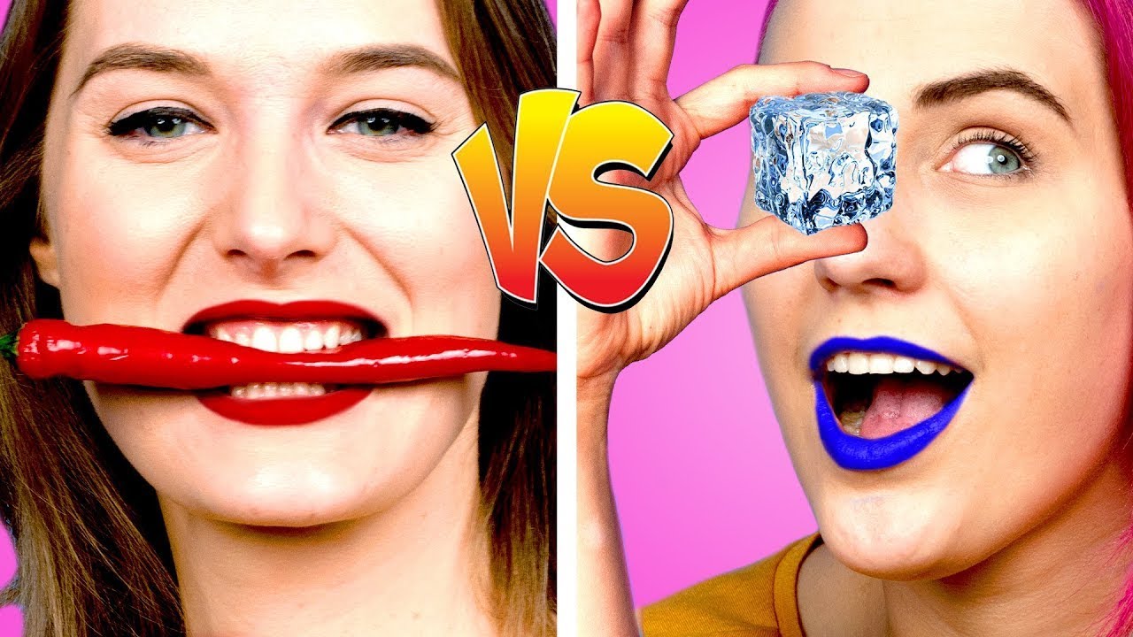 HOT vs COLD CHALLENGE! FIRE Girl vs ICY Girl || Best Pranks & Funny Situations by Hungry Panda