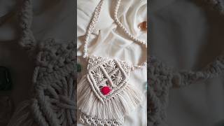 Knotting dreams into a beautiful macramé sling bag| Handmade with love by @funcraftsbyik #Macrame