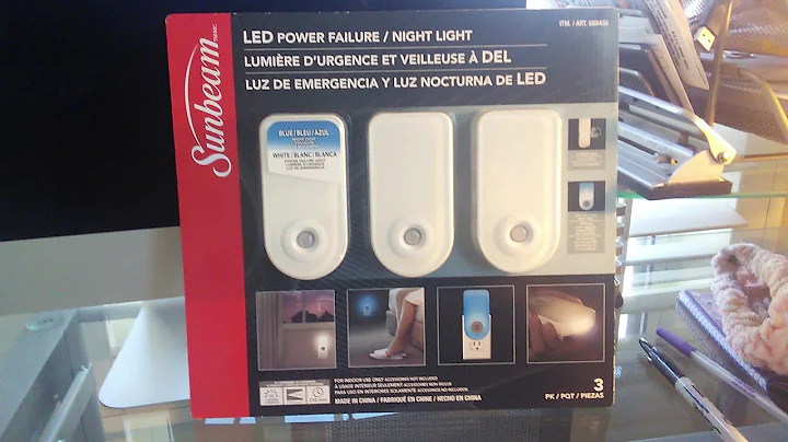 SUNBEAM LED POWER FAILURE NIGHTLIGHT/FLASHLIGHT DOUBLE 3 PACK UNBOXING