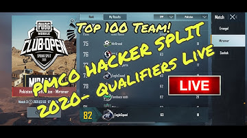 PMCO 2021 Hacker Split | PUBG Mobile Live Stream  | PMCO Pakistan Region | Free Royalpass Giveaway!