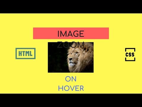 HTML CSS Tutorial | Image Zoom On Hover