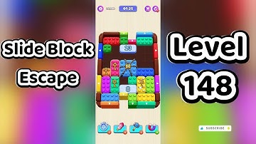 Slide Block Escape Level 148 Walkthrough 🧩 | Go Answer