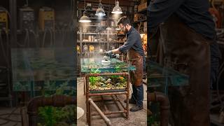Old Rusted Pipes Become an Insane Aquarium Table 🐠🔧✨
