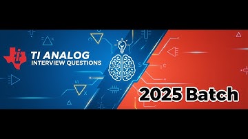 Texas instruments Analog Electronics Interview Questions #texasinstruments #analog  #vlsiprojects