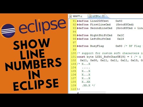 How to show Line Numbers in Eclipse
