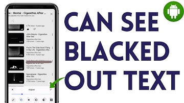 How You Can See Blacked Out Text | Read Hidden Text In Screenshots Black Color