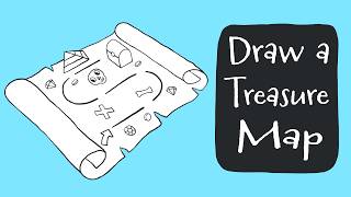 How to Draw a 3D Old Treasure Map in Procreate