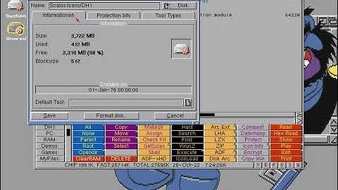 Amiga - Scalos 1.2 - Quick Translation Fix (Old video)