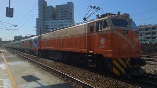 台鐵 116次 ATP故障 E300本務 電力機車 鶯歌通過 20230216 | 4K60 HDR