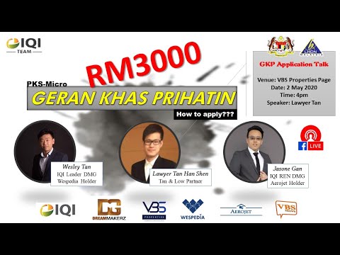 How to apply GKP to get RM3000 (FB live Replay)