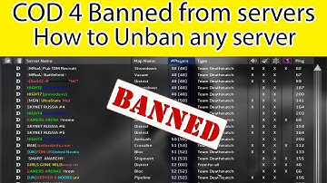 How to unban from any cod4 server